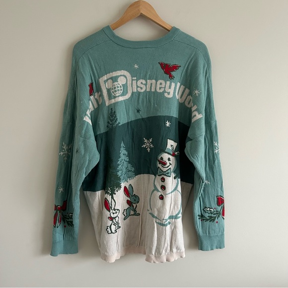 Disney World Mickey Mouse Holiday Spirit Jersey Sweater Adults size Large - Picture 9 of 12